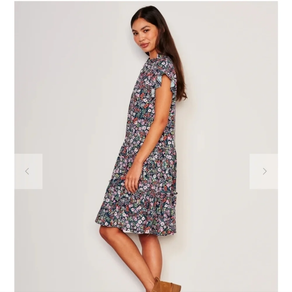 Sundry Mini Field Dress In Deep Navy